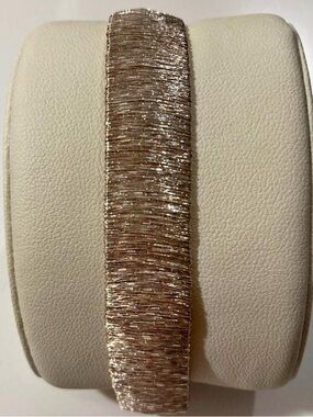 925 sterling silver bracelet Milor Italy woven mesh vintage wide